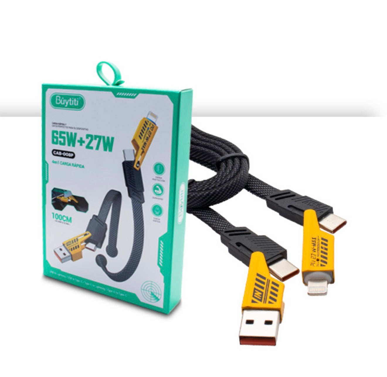 CABLE 4 EN 1 CAB-008P 65W