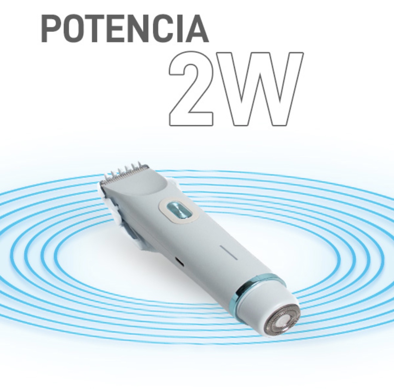 Rasuradora y depiladora eléctrica de doble cabezal