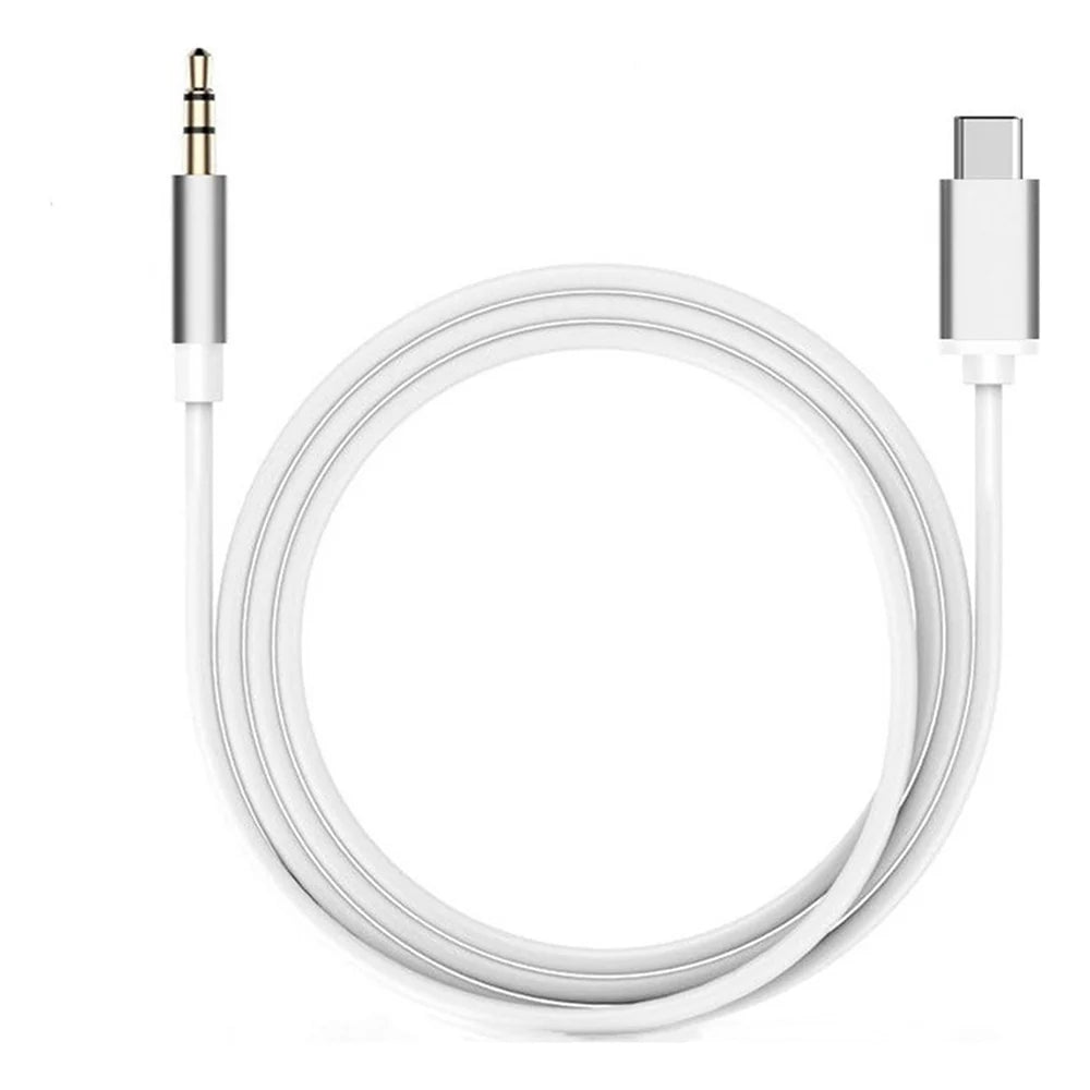 TYPE C TO 3.5 MM AUDIO JACK 1M TIPO C A AUXILIAR