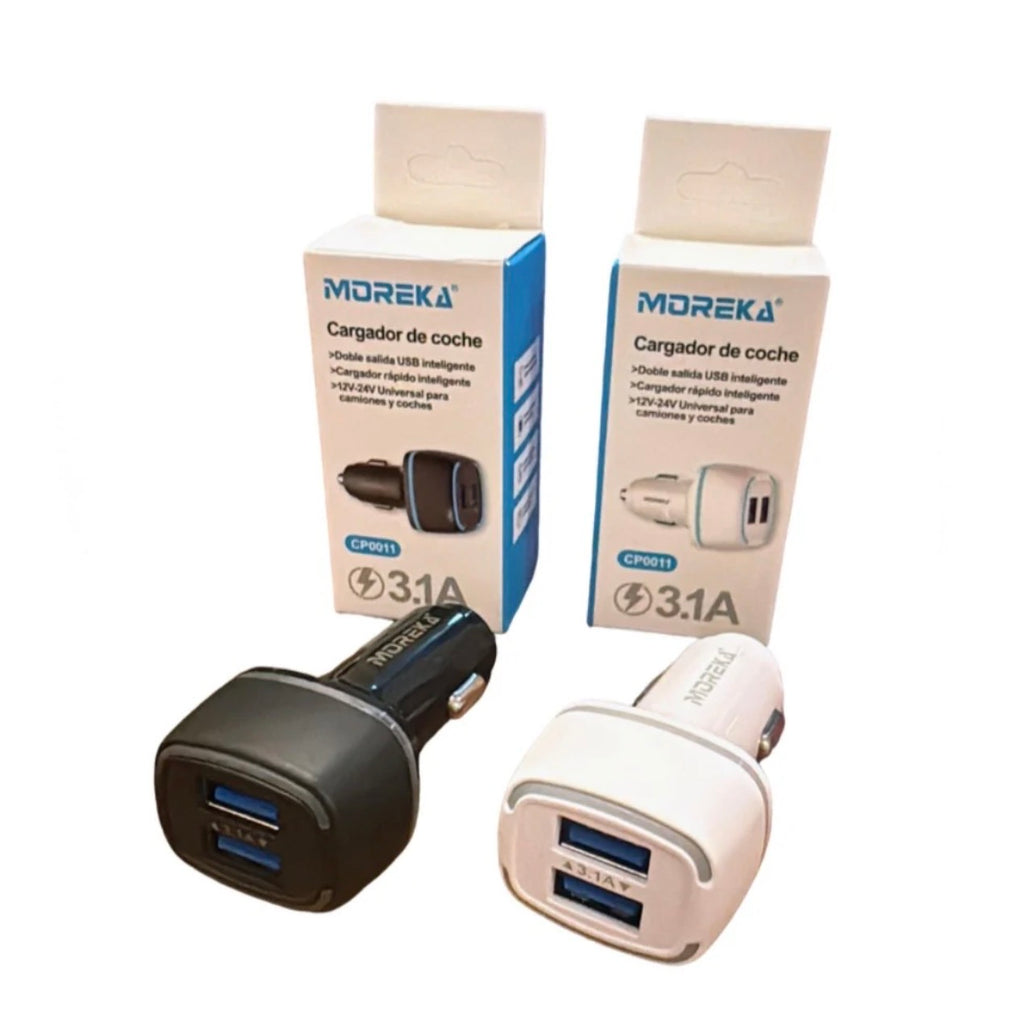 CARGADOR PARA CARRO PLUGIN MOREKA CP0011