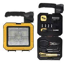 LINTERNA LED SOLAR Y KIT DE HERRAMIENTAS