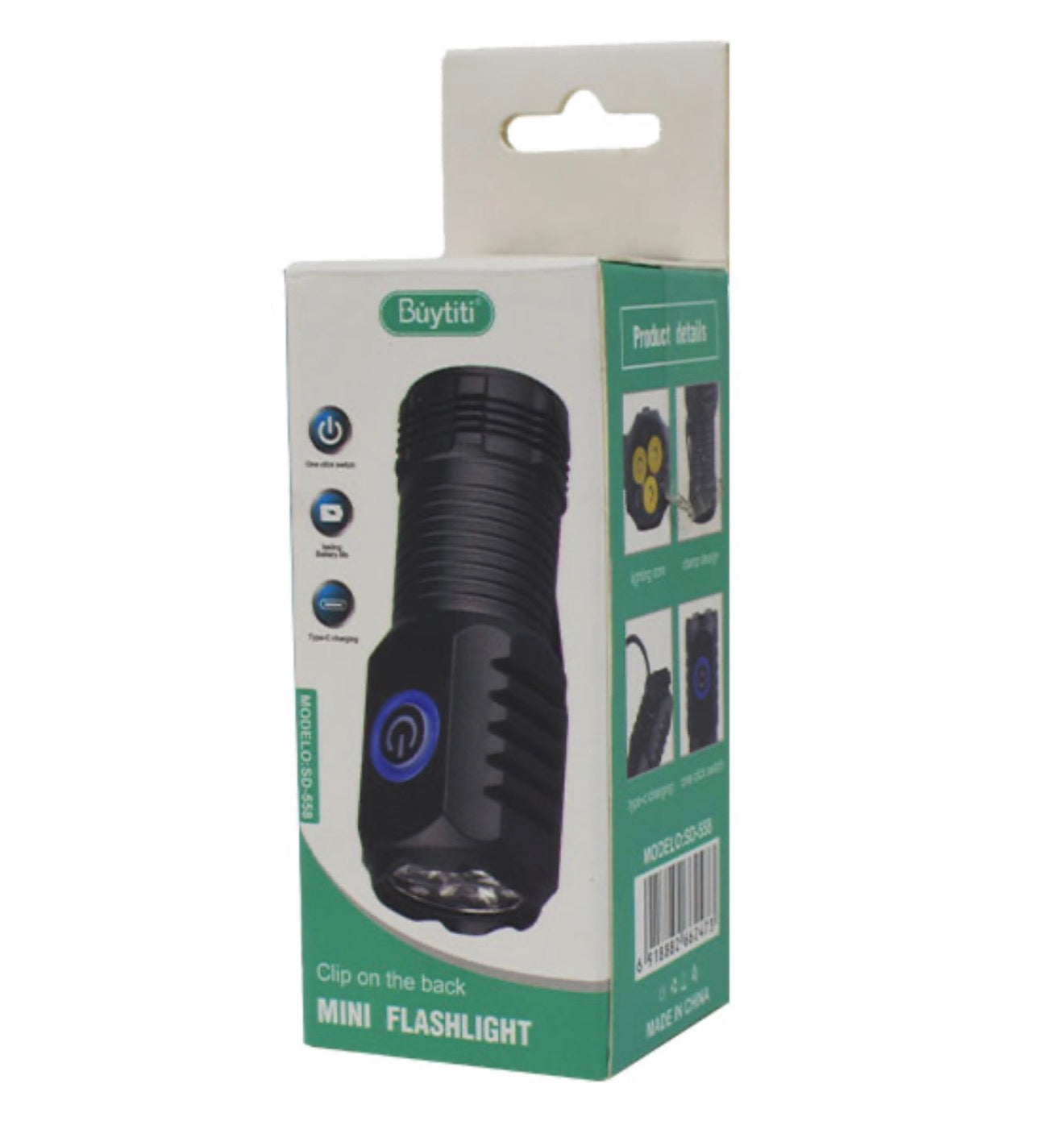 MINI LINTERNA MAGNETICA PLASTICO DE MANO