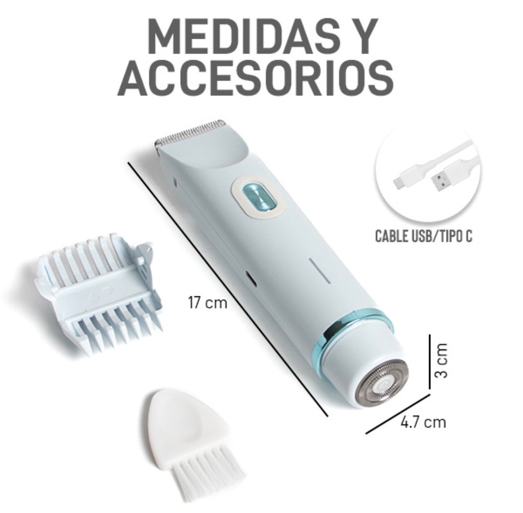 MAQUINA PARA AFEITAR, RASURAR DOBLE CABEZA