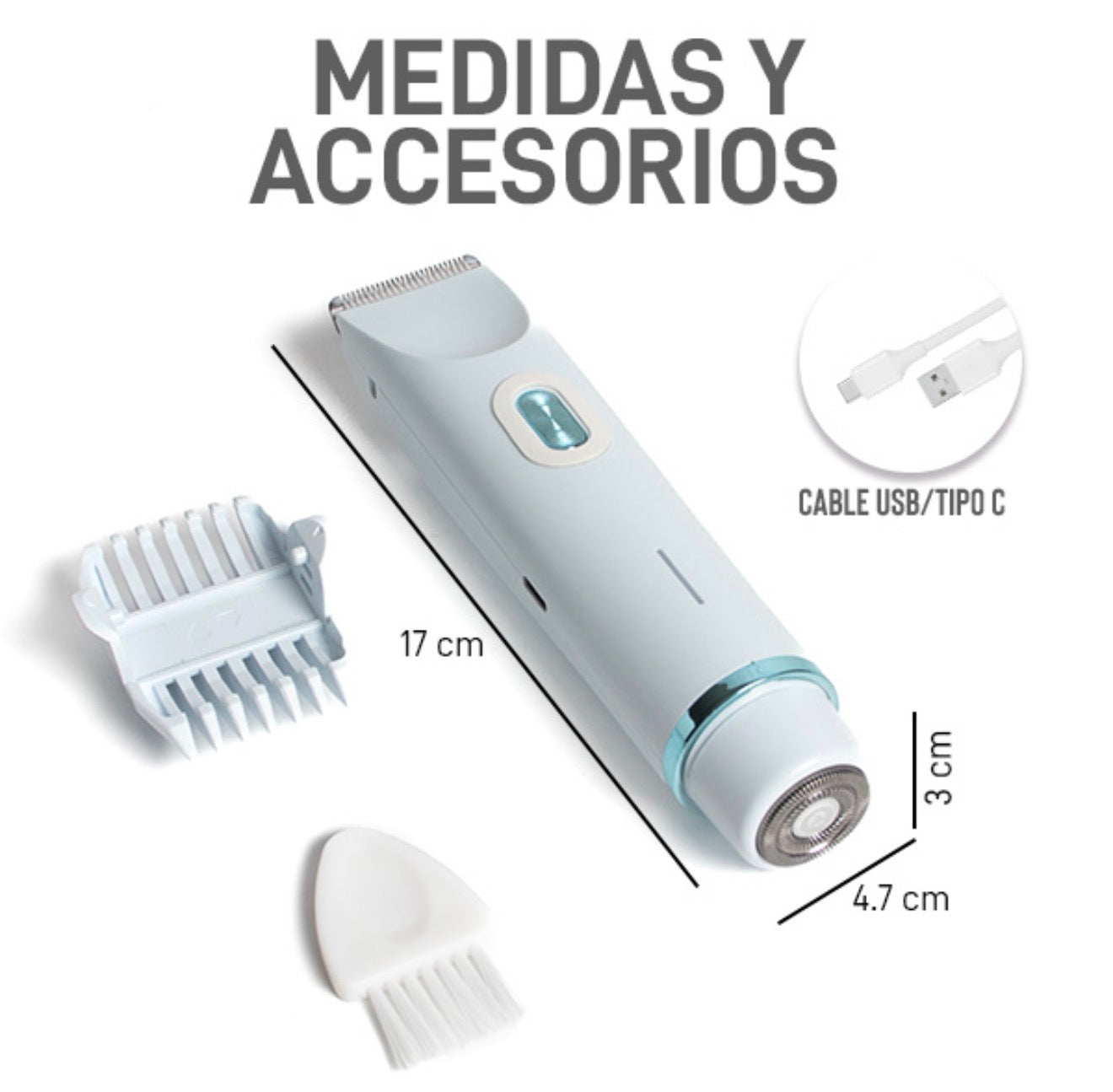 MAQUINA PARA AFEITAR, RASURAR DOBLE CABEZA