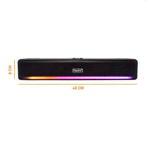 Barra de sonido Bluetooth con luces LED RGB