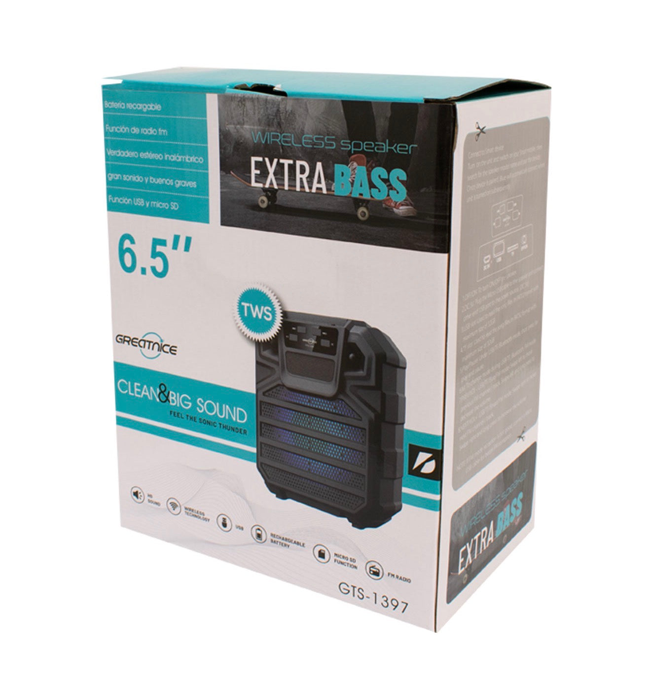 BOCINA BLUETOOTH 6.5 PULGADAS