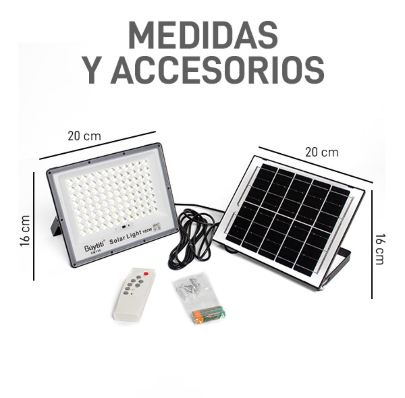 LAMPARA SOLAR 100W EM139
