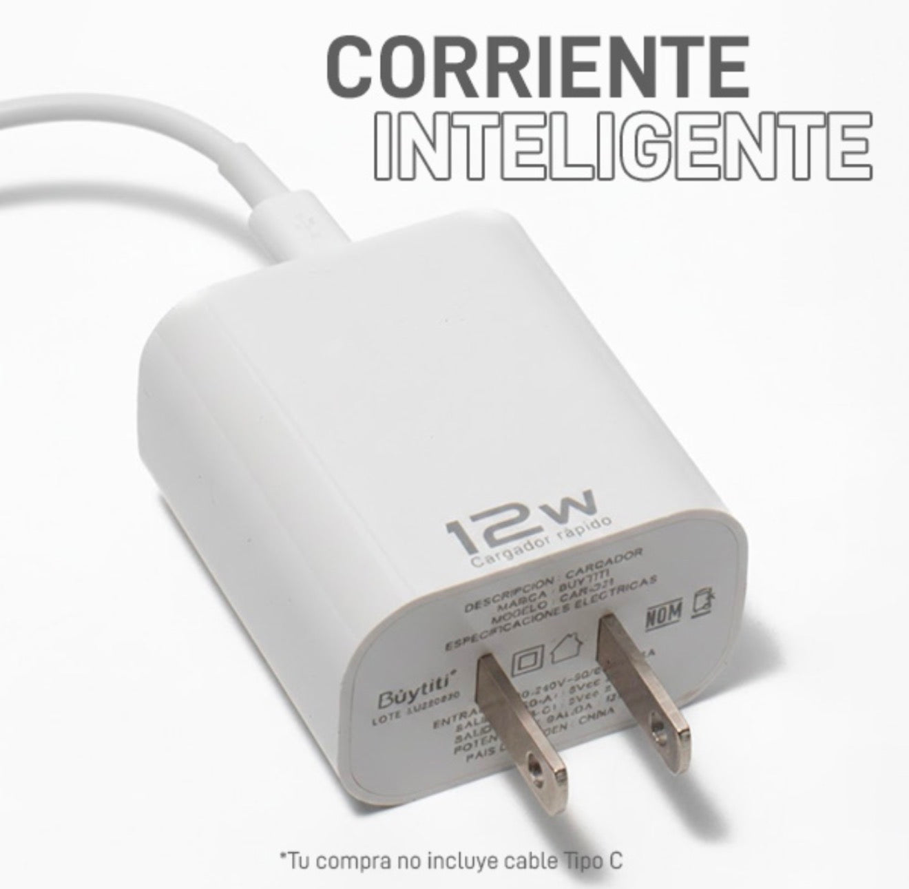 CLAVIJA DE 12W USB Y TIPO C CAR-321