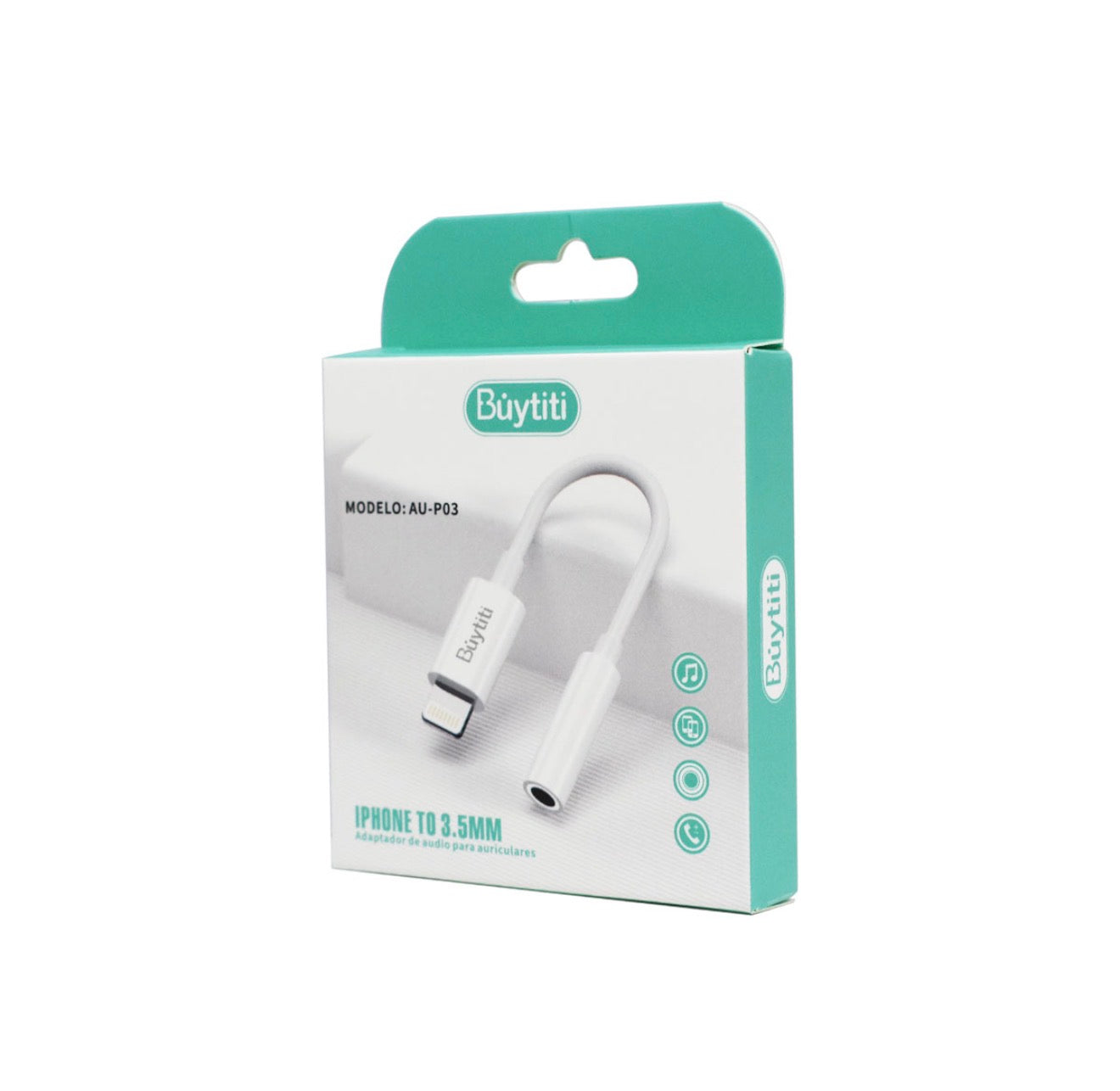 Adaptador para audio de entrada Lightning a plug (Para IPhone)