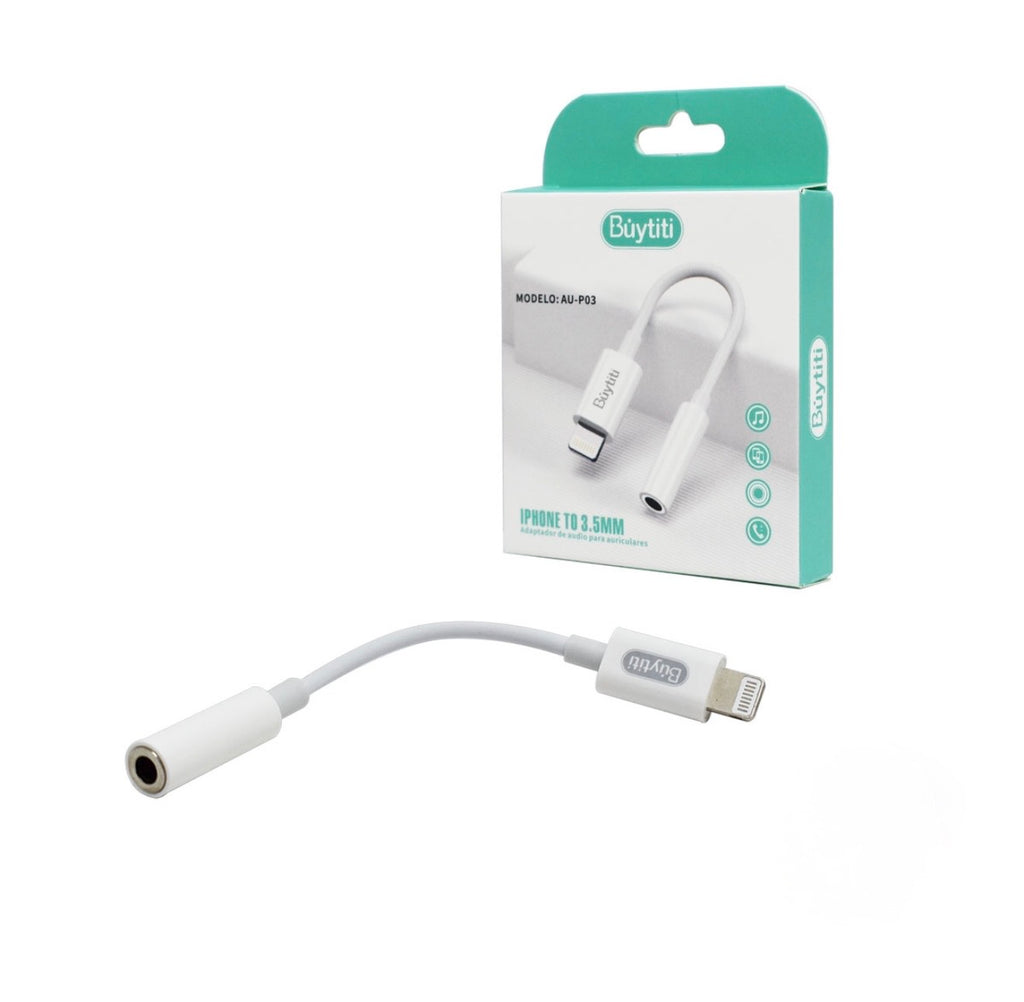 Adaptador para audio de entrada Lightning a plug (Para IPhone)