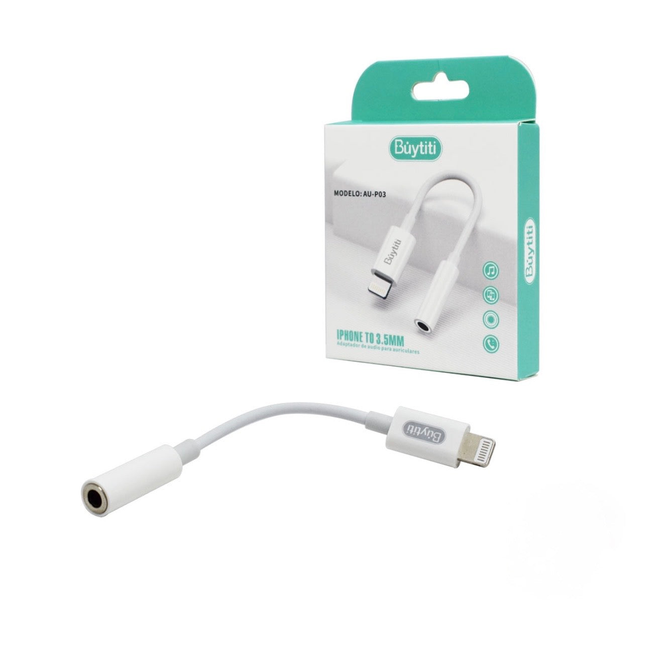 Adaptador para audio de entrada Lightning a plug (Para IPhone)