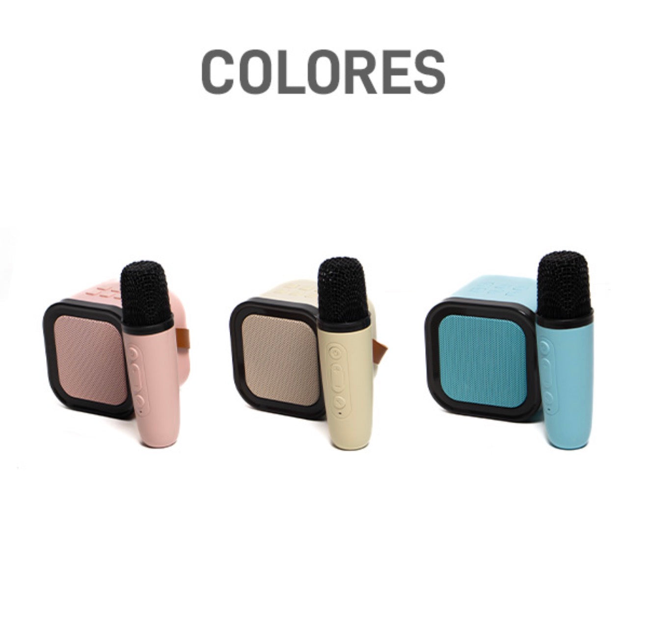 Bocina karaoke Bluetooth y micrófono inalámbrico