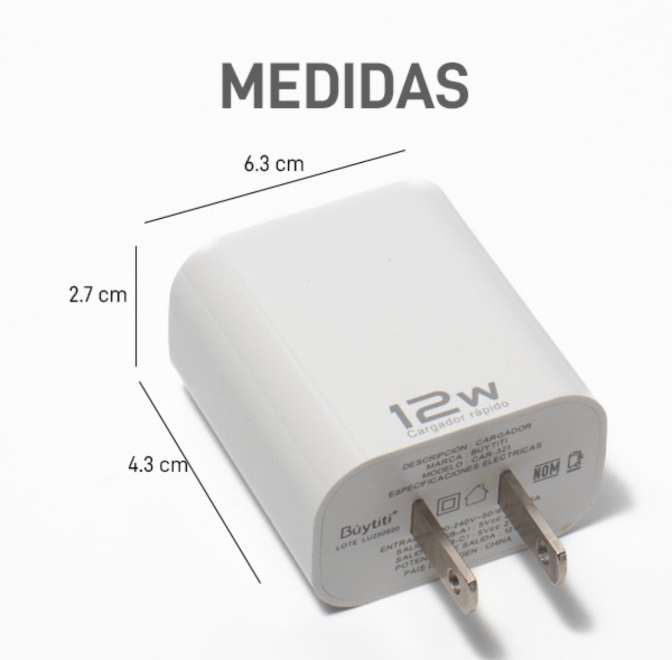 CLAVIJA DE 12W USB Y TIPO C CAR-321