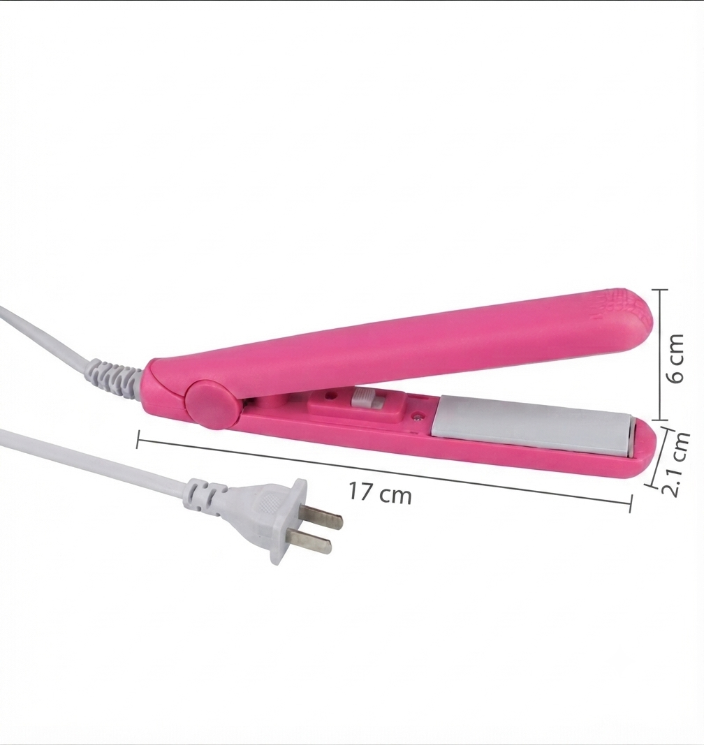 MINI PLANCHA ELÉCTRICA PARA EL CABELLO