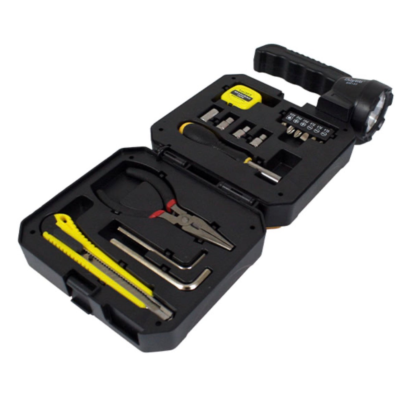 LINTERNA LED SOLAR Y KIT DE HERRAMIENTAS