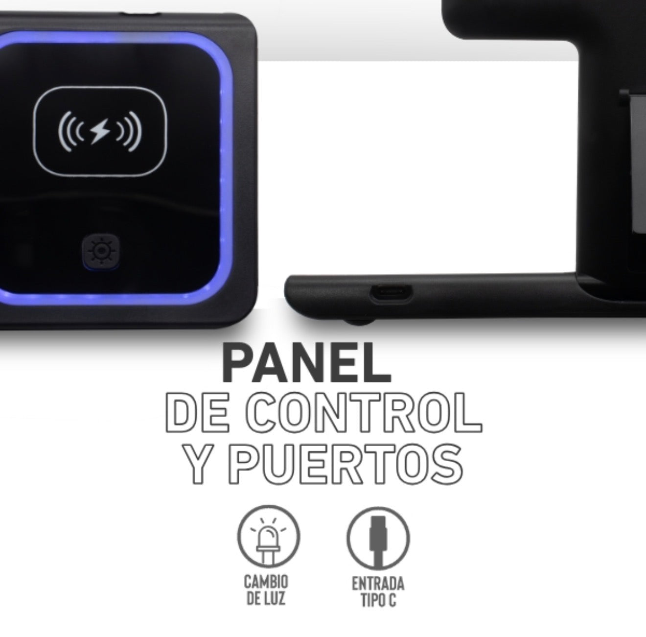 Cargador inalámbrico 3 en 1