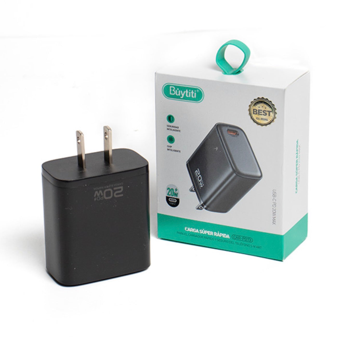 Cubo cargador de 20w con tipo c