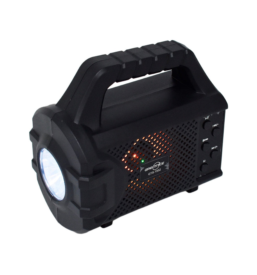 BOCINA BLUETOOTH 3´ CON LINTERNA Y SOLAR