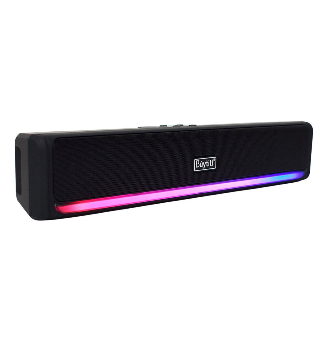 Barra de sonido Bluetooth con luces LED RGB