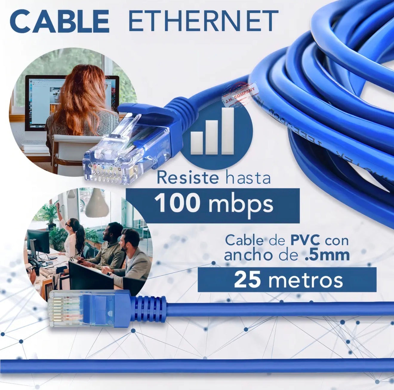 CABLE ETHERNET 25M