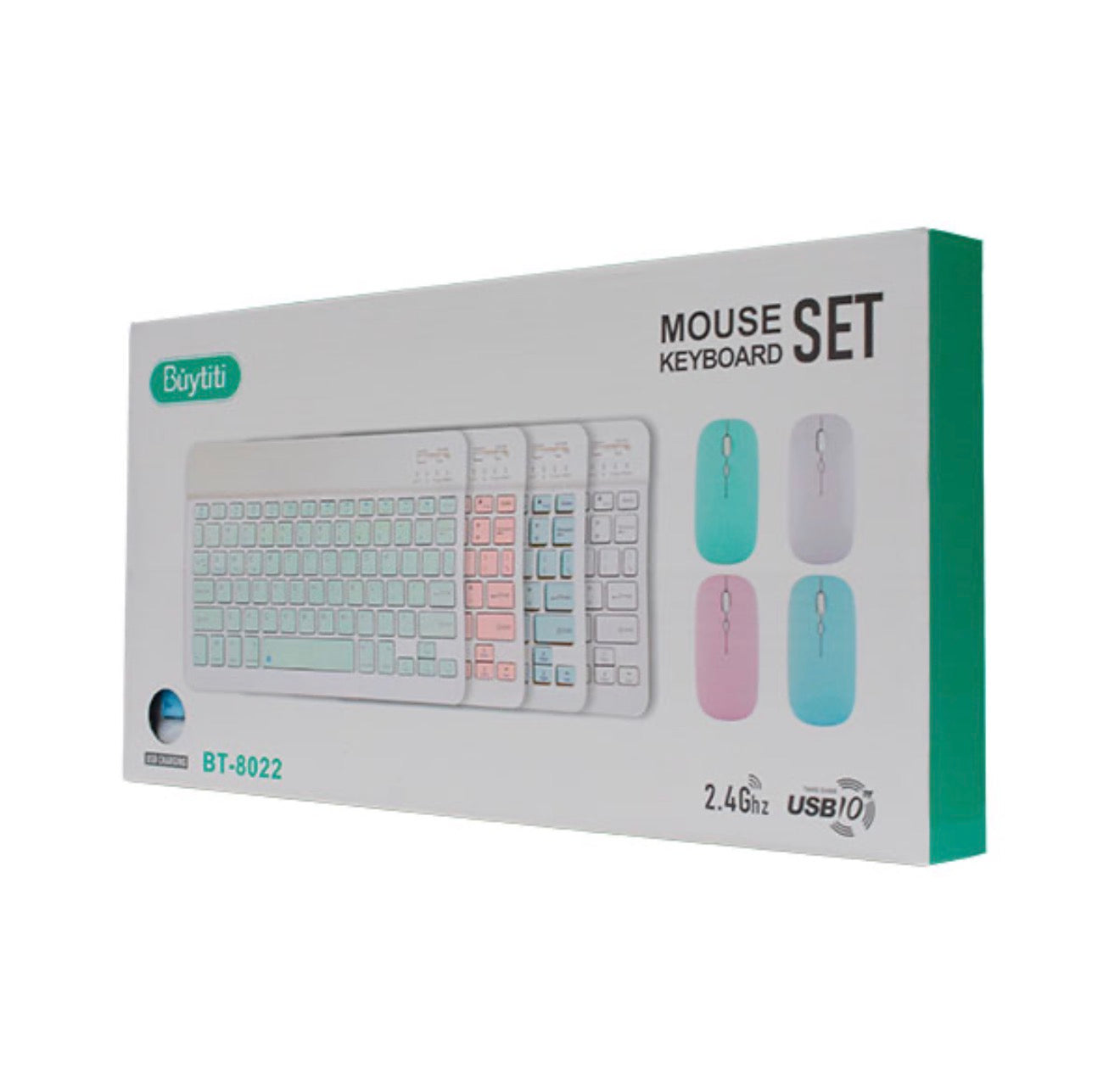 Kit mini teclado y mouse inalámbrico de 2.4 GHz