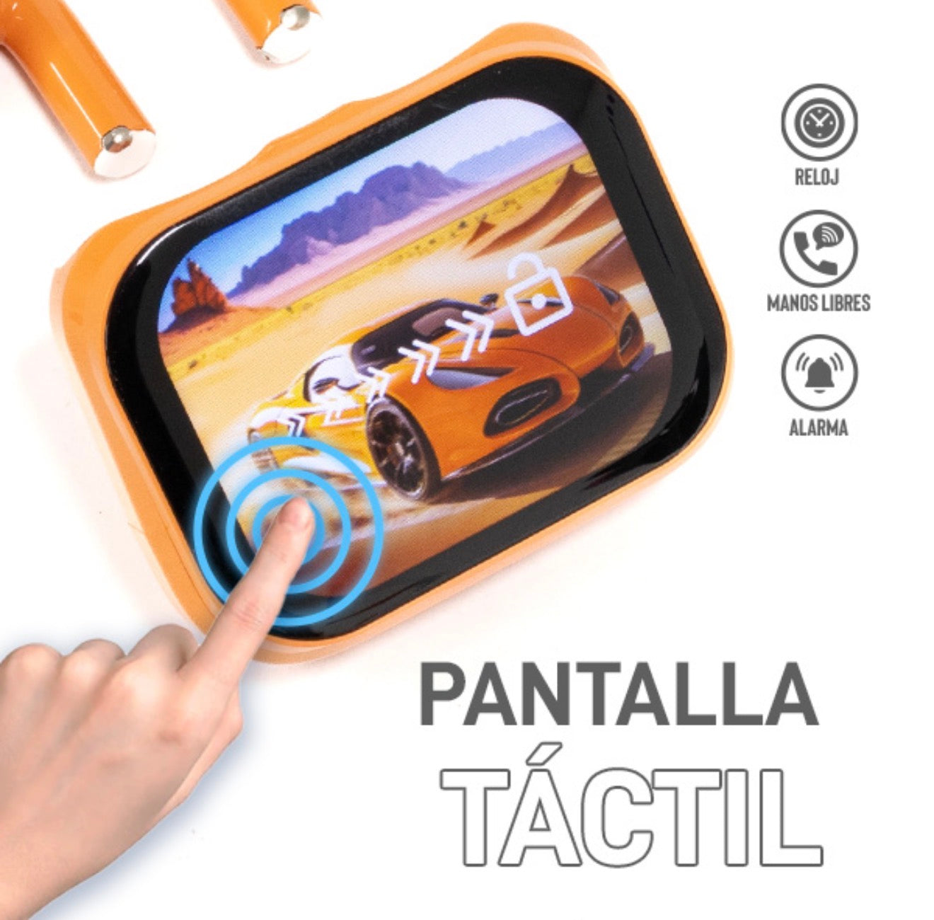 Audífonos Bluetooth con pantalla inteligente