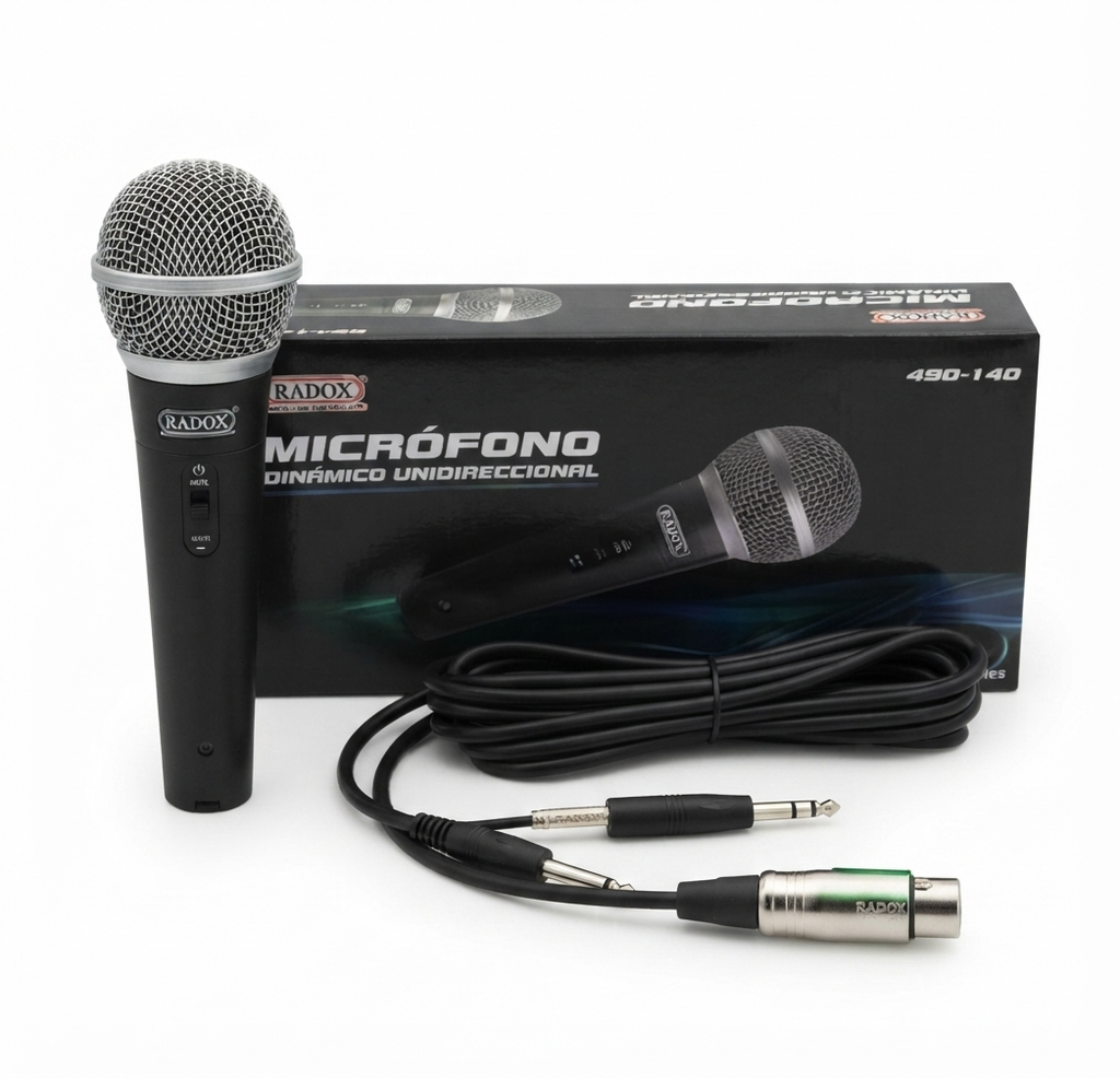 MICROFONO DINAMICO UNIDIRECCIONAL 490-227 RADOX