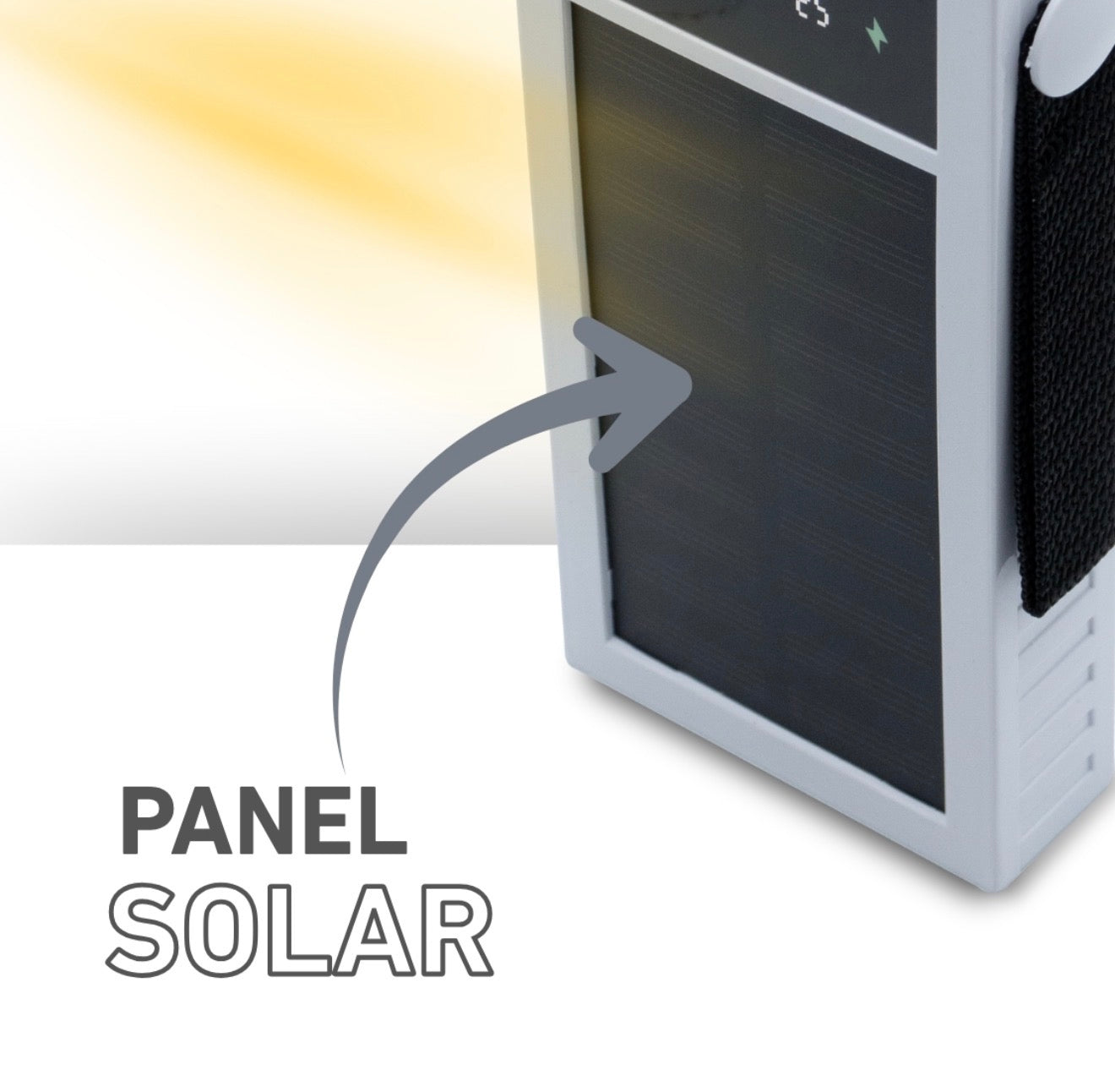 Power bank 4 en 1 de 10,000mAh con panel solar